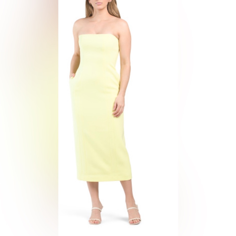 A.L.C. Elizabeth DressStrapless Light Yellow Dress/
 /Color: Citrine